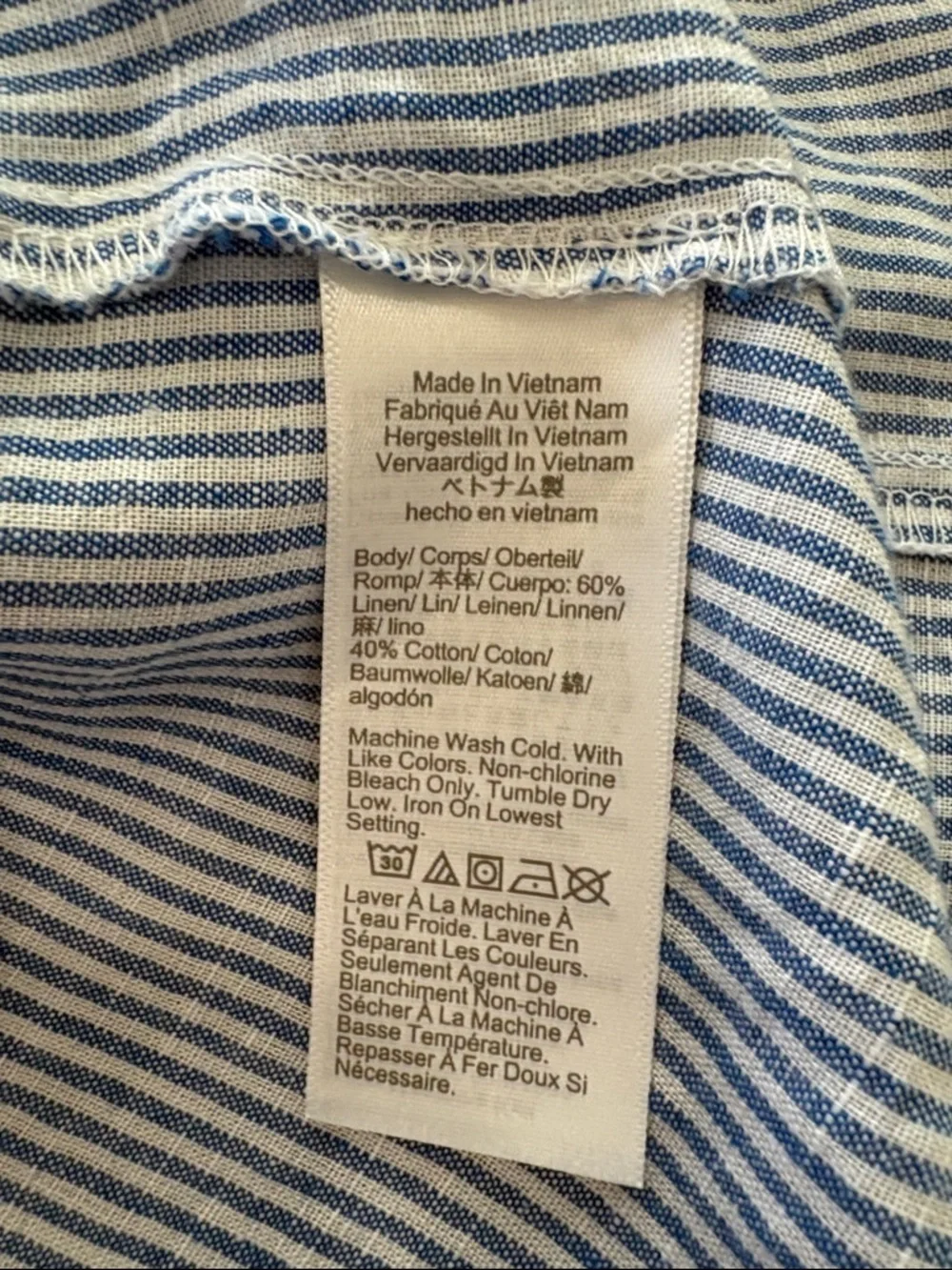 J. Crew Linen Blend Poplin Puff Sleeve Ruffle Top, Size L, New without Tag